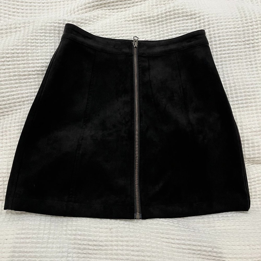 Wilfred Free Zip Up Mini Skirt Suede